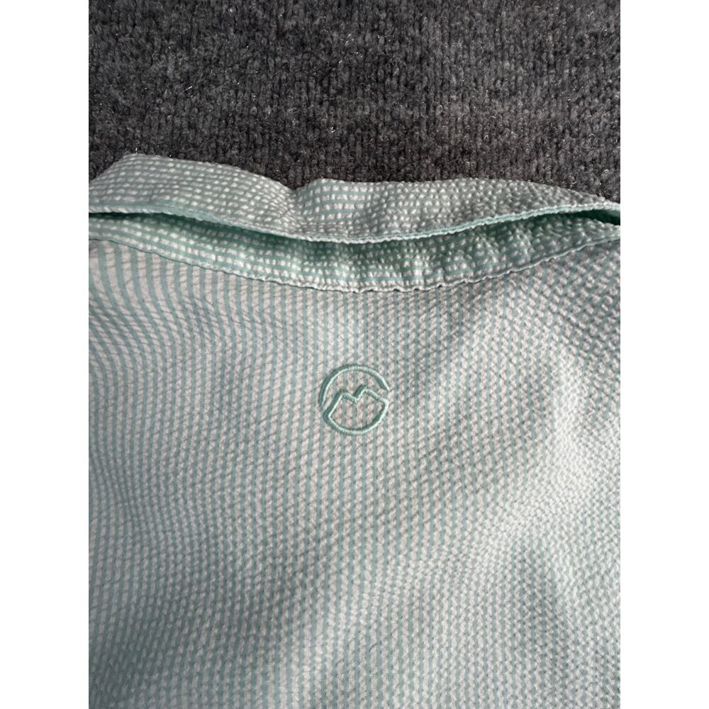 Magellan Fish Gear Fishing Shirt Men's XL Mint Green Stripe Relaxed Fit Vented - Picture 8 of 10